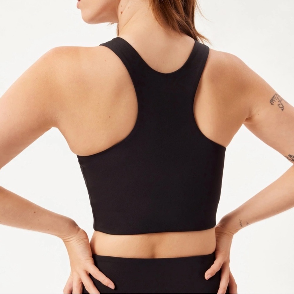 Girlfriend Collective Black Dylan Tank Bra Size XXL - Picture 2 of 6